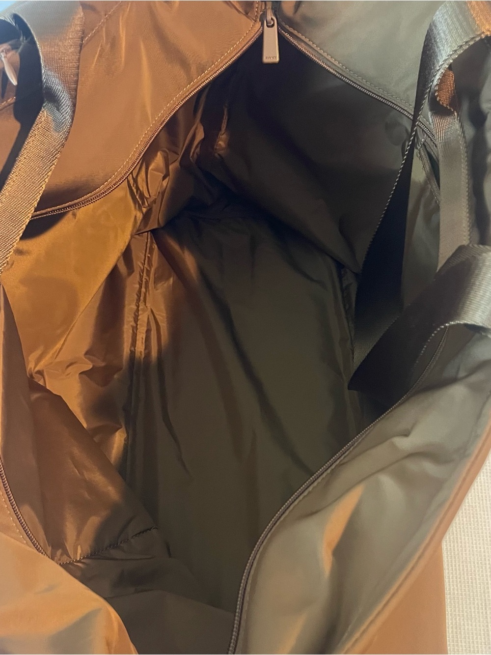 Away Large Featherlight Tote Amaro Brown Travel Shoulder Bag Carry On Zip Lightw - Picture 11 of 12